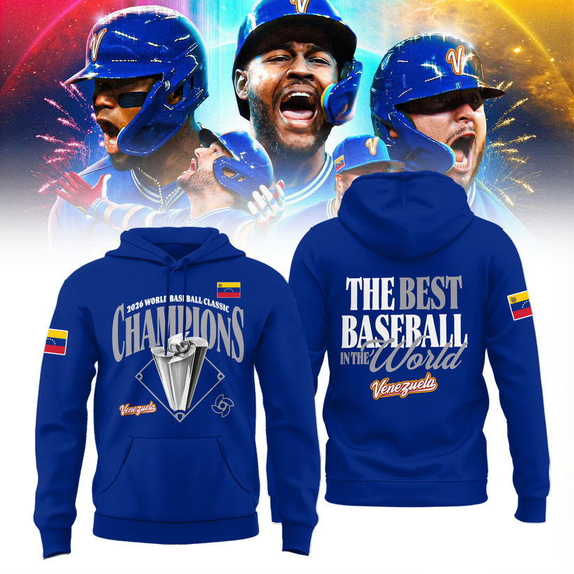 Venezuela 2026 World Baseball Classic Champions Hoodie Game Day Clothing Fan Gear