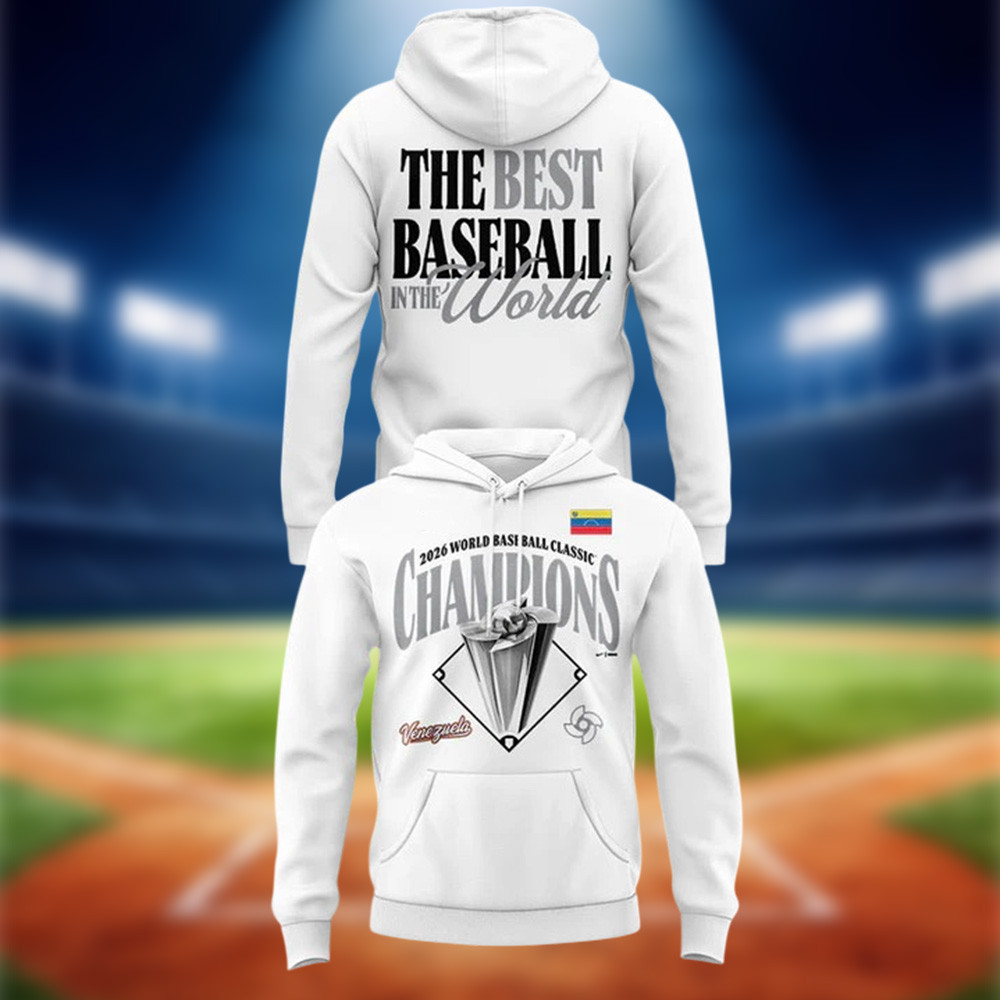 Venezuela 2026 World Baseball Classic Champions Hoodie Game Day Hooded Sweatshirt