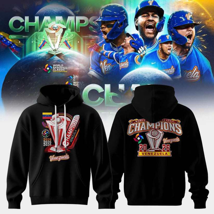 Venezuela 2026 World Baseball Classic Champions Hoodie WBC Apparel Fan Gear