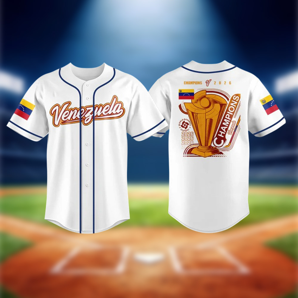 Venezuela 2026 World Baseball Classic Champions Jersey 2026 WBC Clothes Gift For Boyfriend