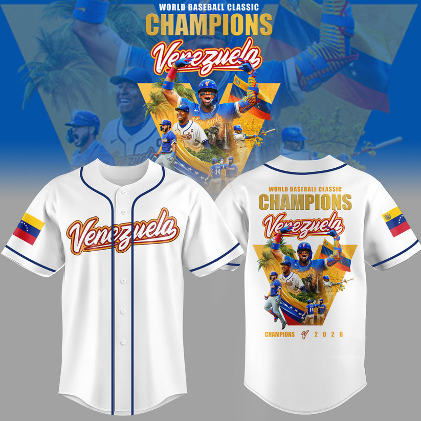 Venezuela 2026 World Baseball Classic Champions Jersey Baseball Clothes Best Fan Gift