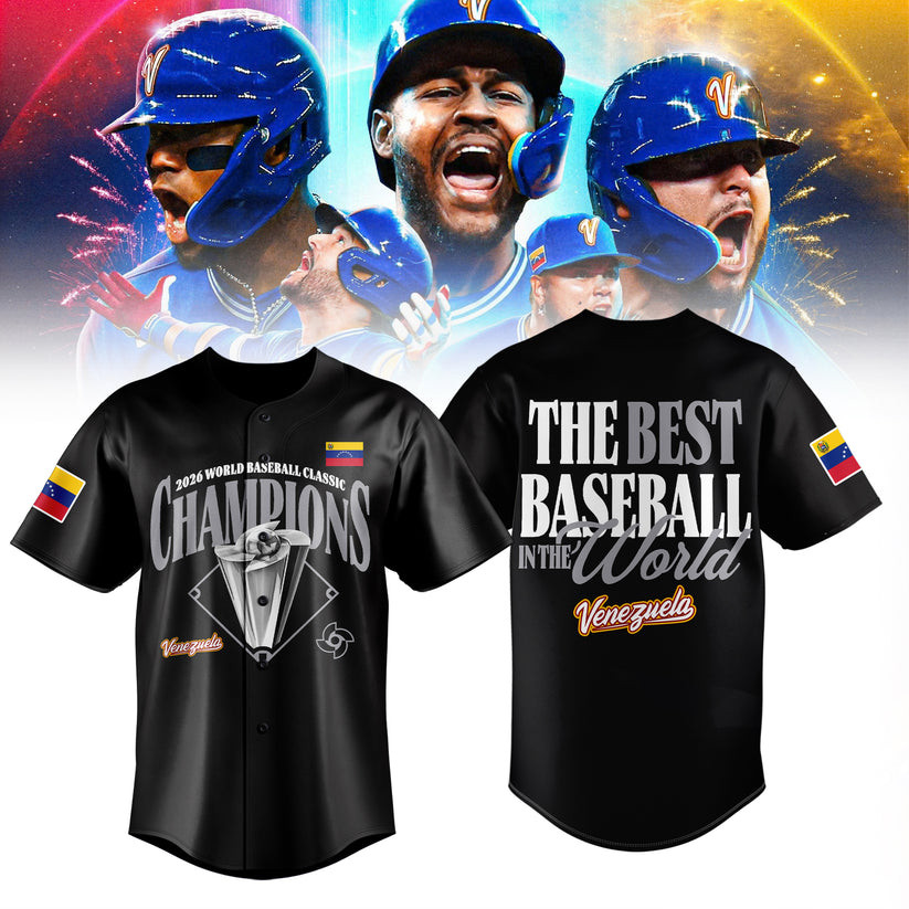 Venezuela 2026 World Baseball Classic Champions Jersey Baseball Merch Best Fan Gear