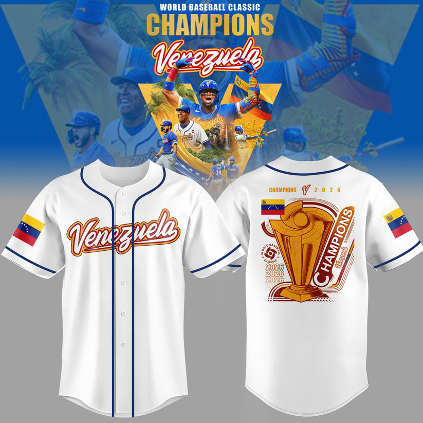 Venezuela 2026 World Baseball Classic Champions Jersey Baseball Merch Best Gift For Fan