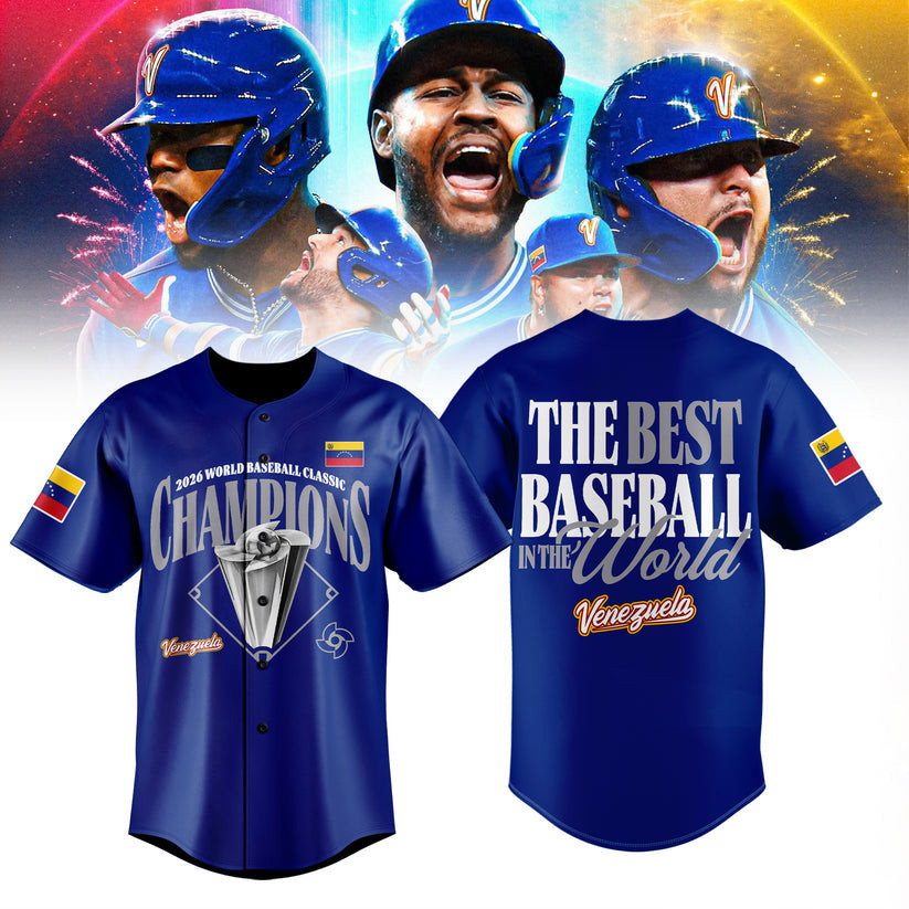 Venezuela 2026 World Baseball Classic Champions Jersey Game Day Clothes Fan Gear