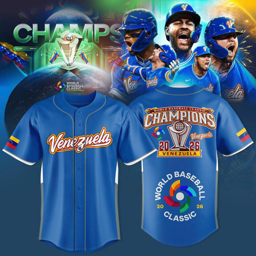 Venezuela 2026 World Baseball Classic Champions Jersey WBC 2026 Shirt Fan Gear