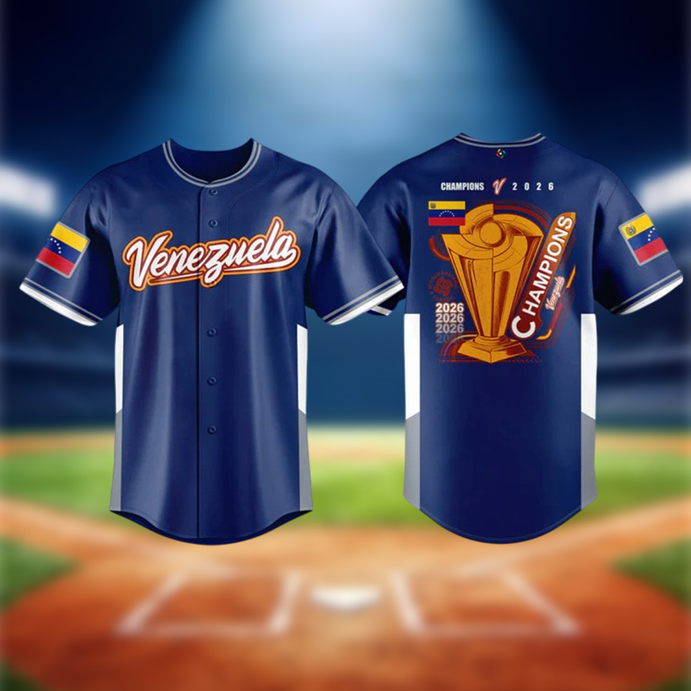 Venezuela 2026 World Baseball Classic Champions Jersey WBC Merch Baseball Lover Gift