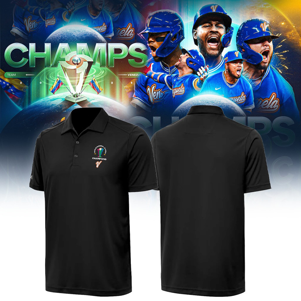 Venezuela 2026 World Baseball Classic Champions Polo Shirt 2026 WBC Clothes Fan Gear