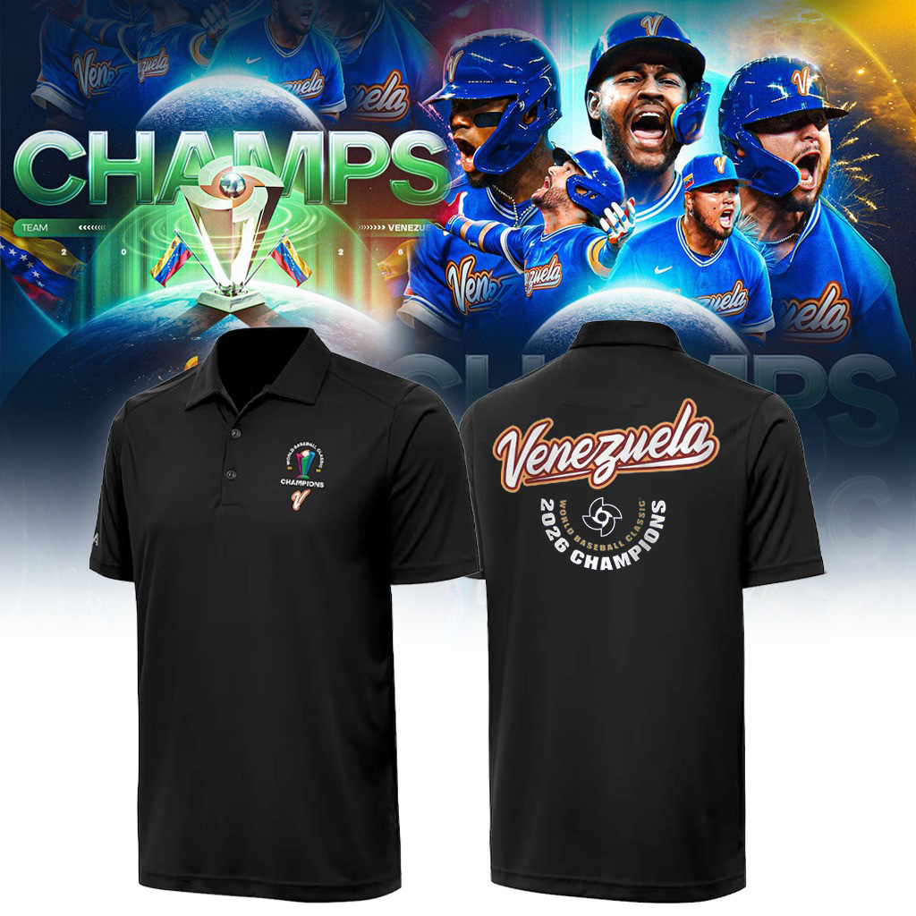 Venezuela 2026 World Baseball Classic Champions Polo Shirt Baseball Clothes Gift For Father's Day