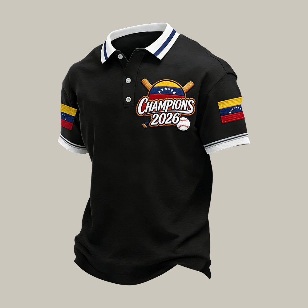 Venezuela 2026 World Baseball Classic Champions Polo Shirt Game Day Clothing Baseball Gear
