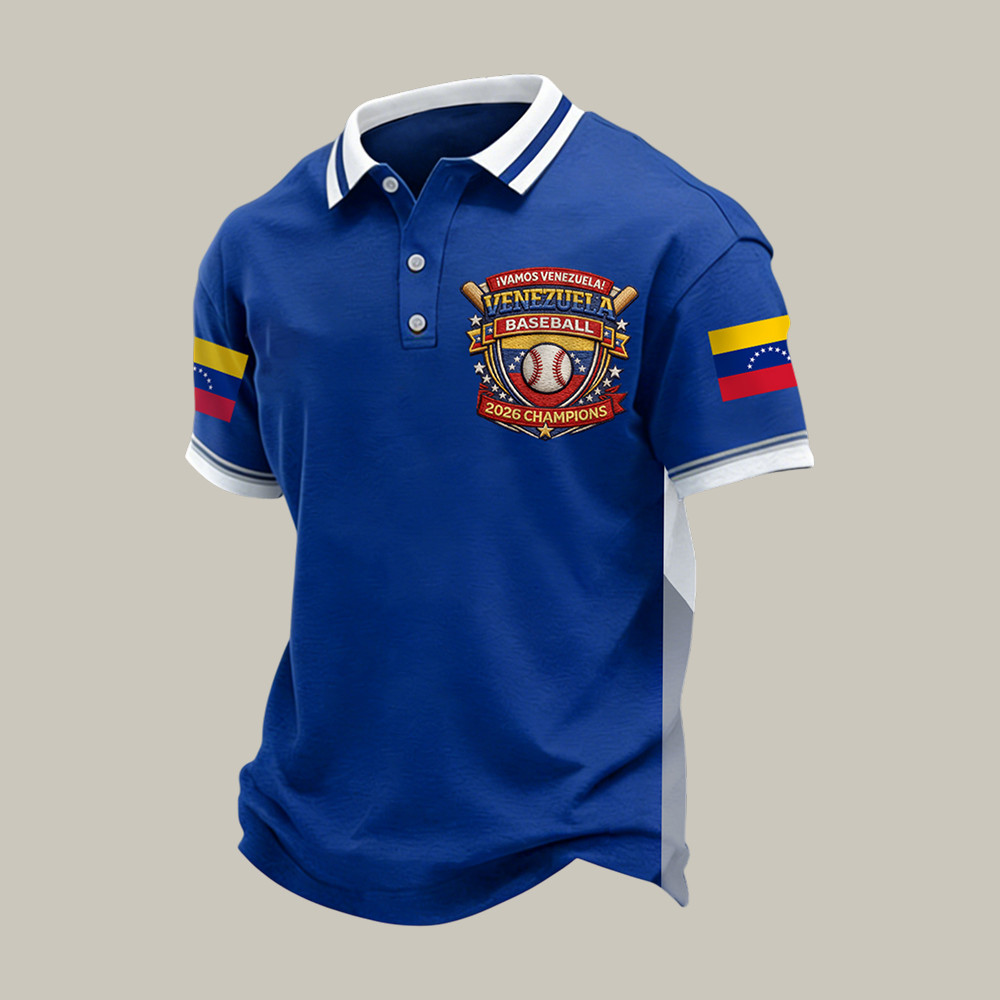 Venezuela 2026 World Baseball Classic Champions Polo Shirt WBC Champs Clothes Fan Gear
