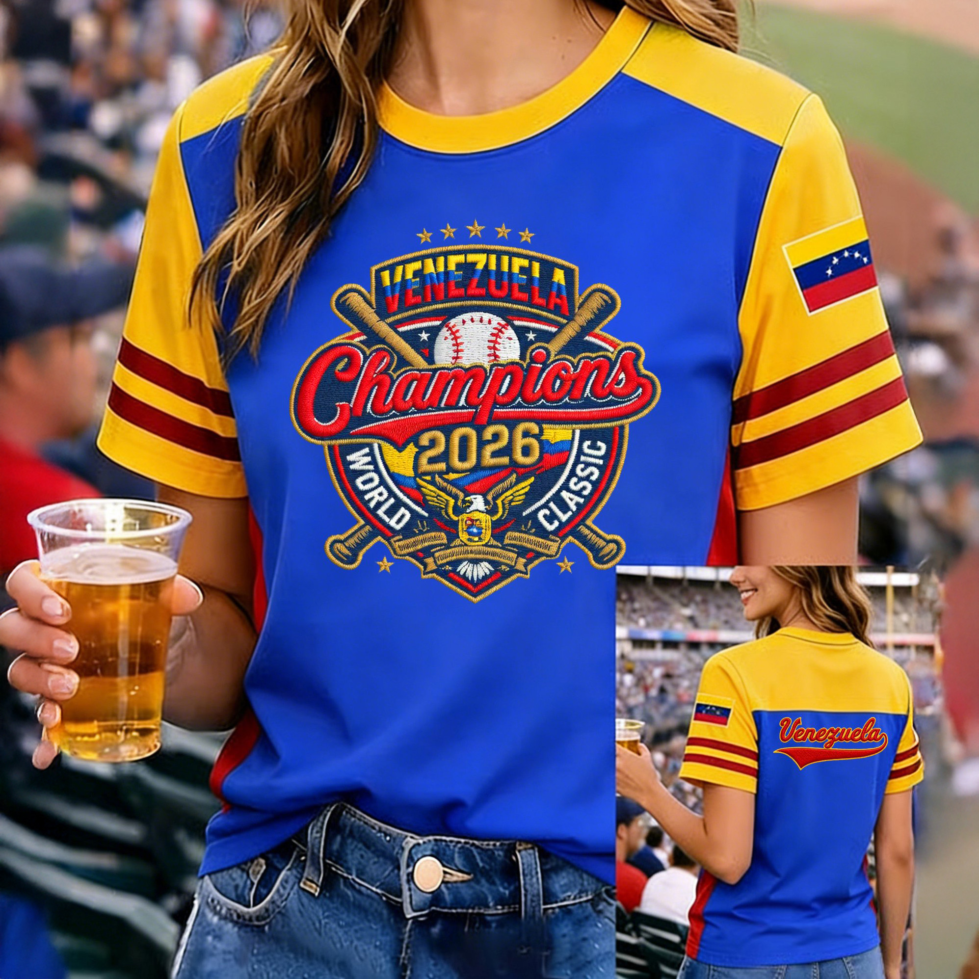 Venezuela 2026 World Baseball Classic Champions T-Shirt 2026 WBC Fan Apparel Gift For Wife