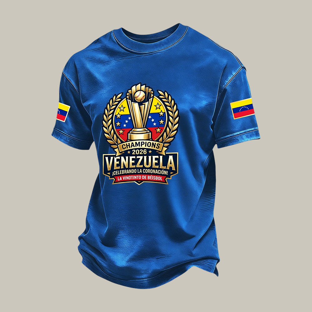 Venezuela 2026 World Baseball Classic Champions T-Shirt Baseball Clothes Best Gift For Boyfriend