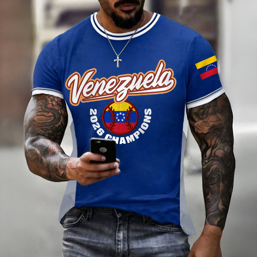 Venezuela 2026 World Baseball Classic Champions T-Shirt Baseball Clothes Fan Gift Ideas
