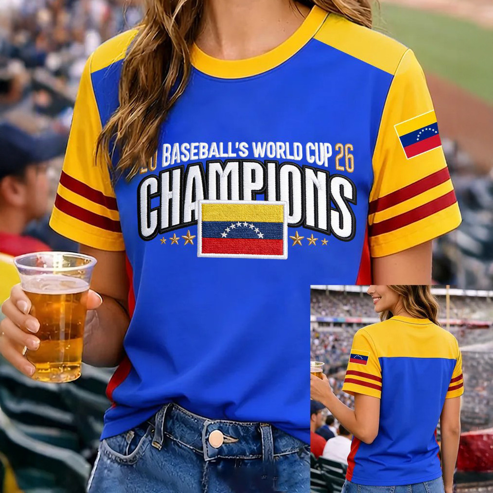 Venezuela 2026 World Baseball Classic Champions T-Shirt Baseball Clothes Mother's Day Gift