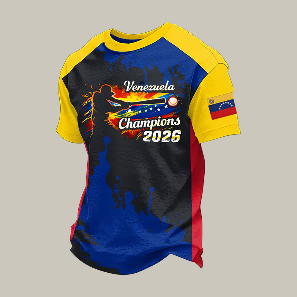 Venezuela 2026 World Baseball Classic Champions T-Shirt Baseball Fan Shirt Father's Day Gift