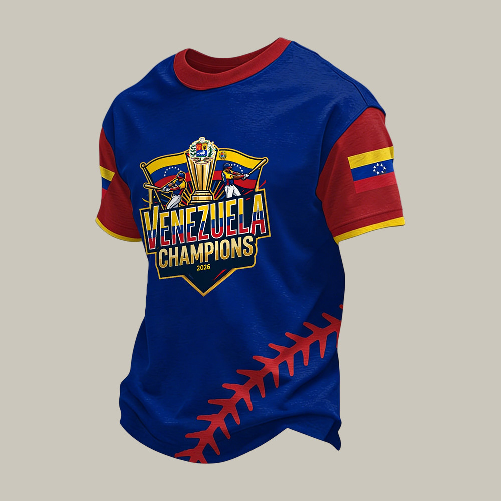 Venezuela 2026 World Baseball Classic Champions T-Shirt Baseball Gear Fan Gift For Him
