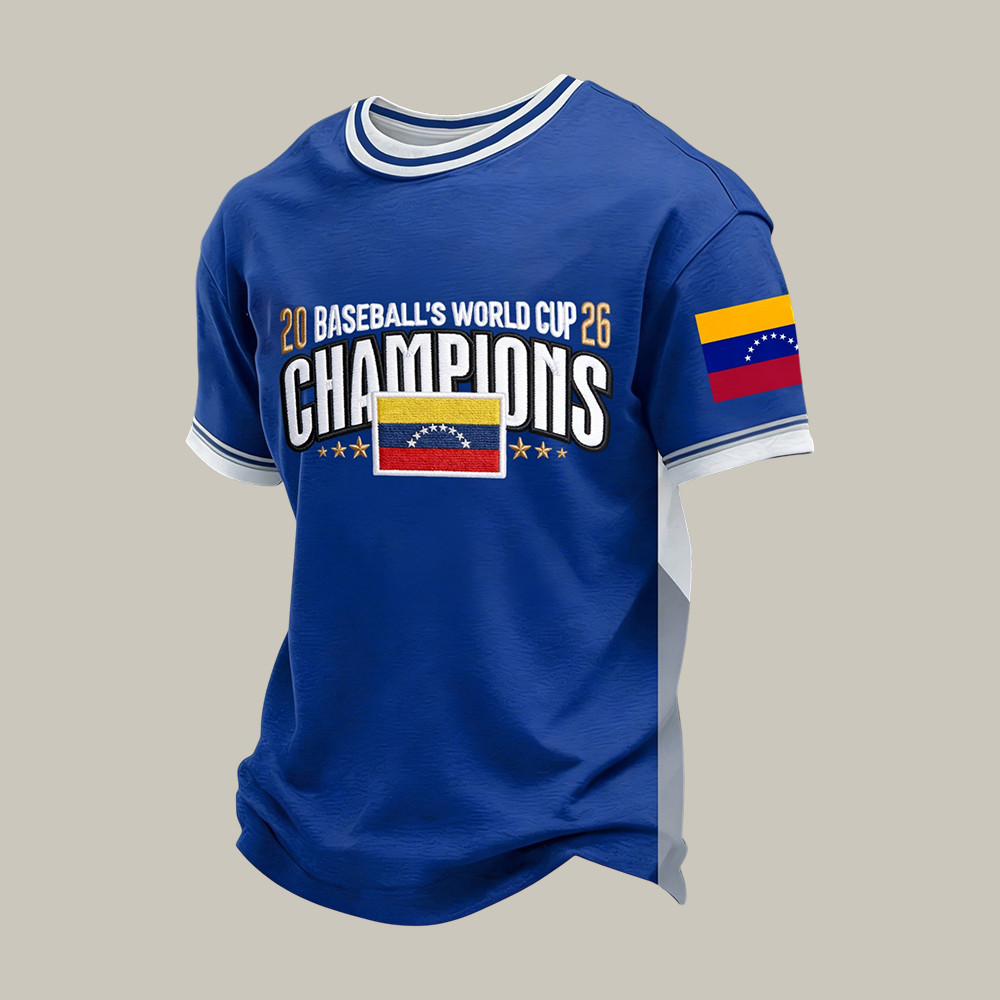 Venezuela 2026 World Baseball Classic Champions T-Shirt Game Day Clothes Baseball Fan Gear