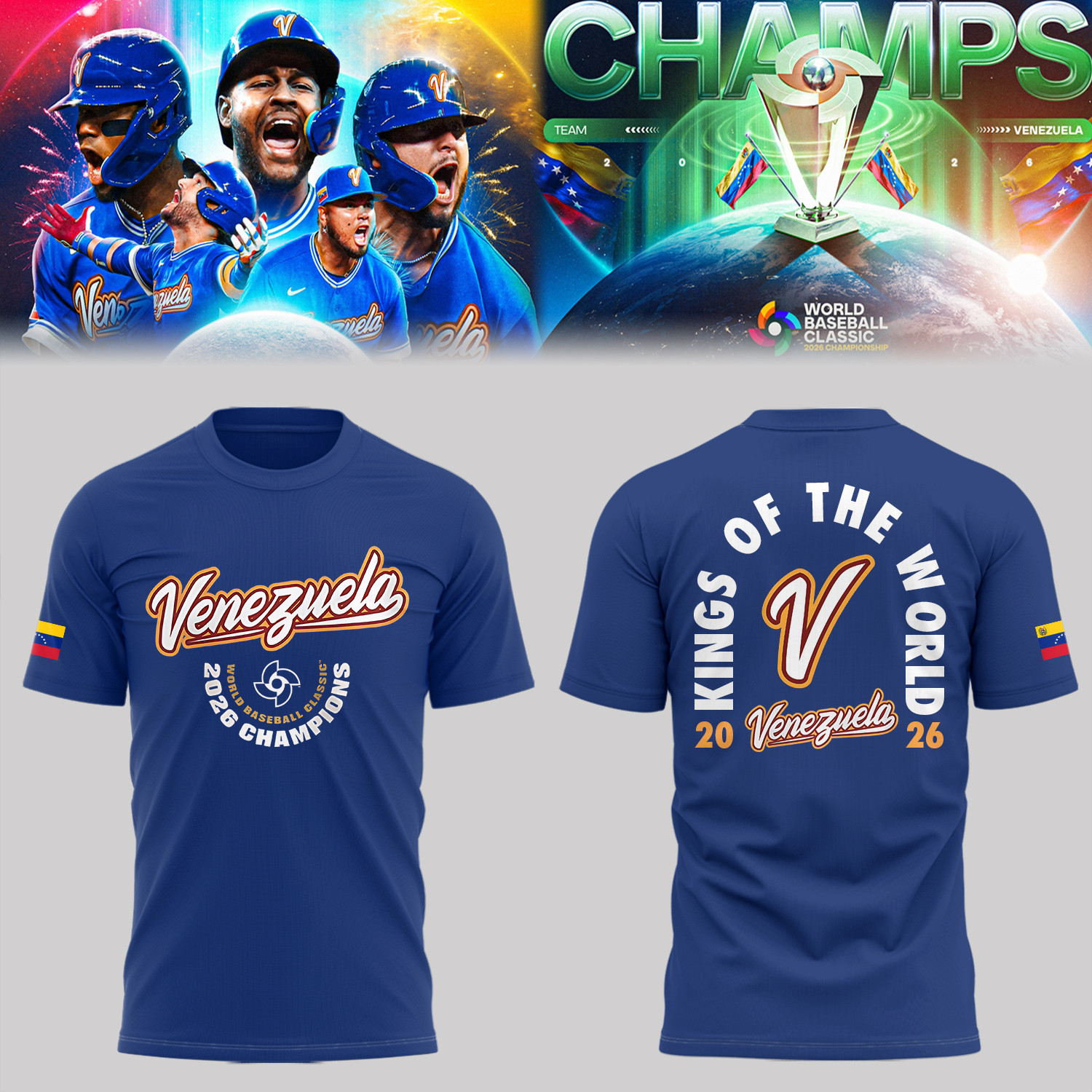 Venezuela 2026 World Baseball Classic Champions T-Shirt The Best Baseball In The World Shirt