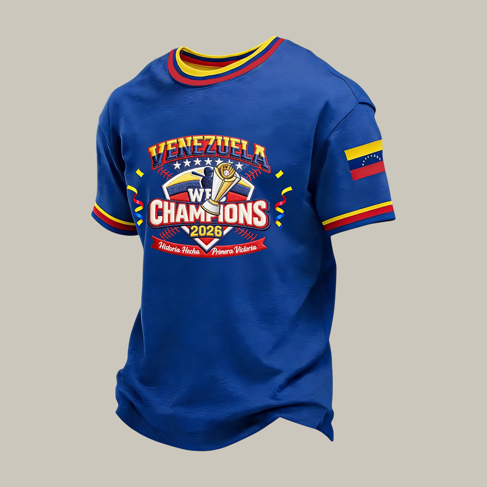 Venezuela 2026 World Baseball Classic Champions T-Shirt WBC Match Shirt Fan Gear