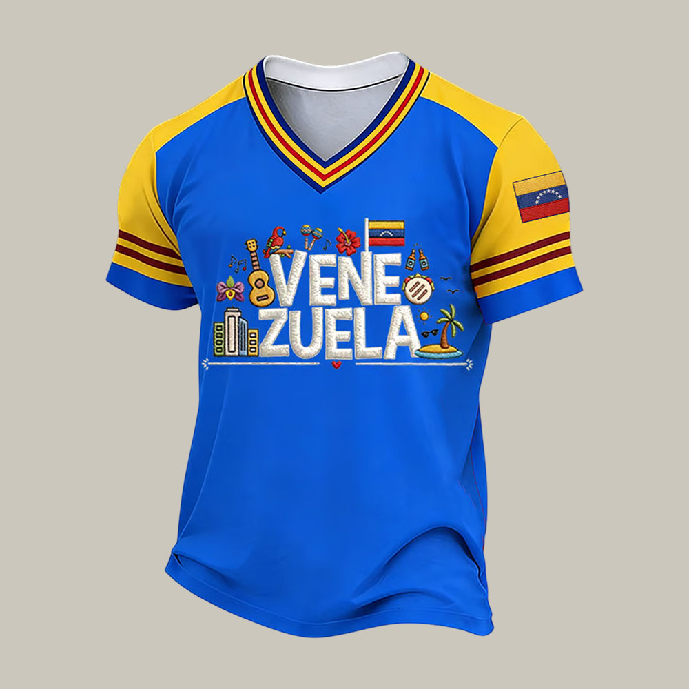 Venezuela 2026 World Baseball Classic Champions V-Neck Shirt Baseball Fan Merch