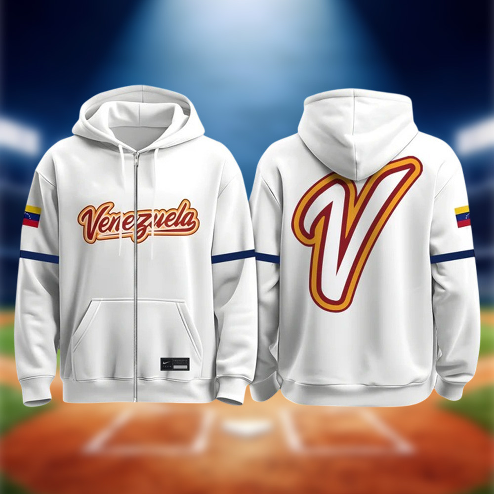 Venezuela 2026 World Baseball Classic Champions Zip Hoodie Game Day Clothing Baseball Gear