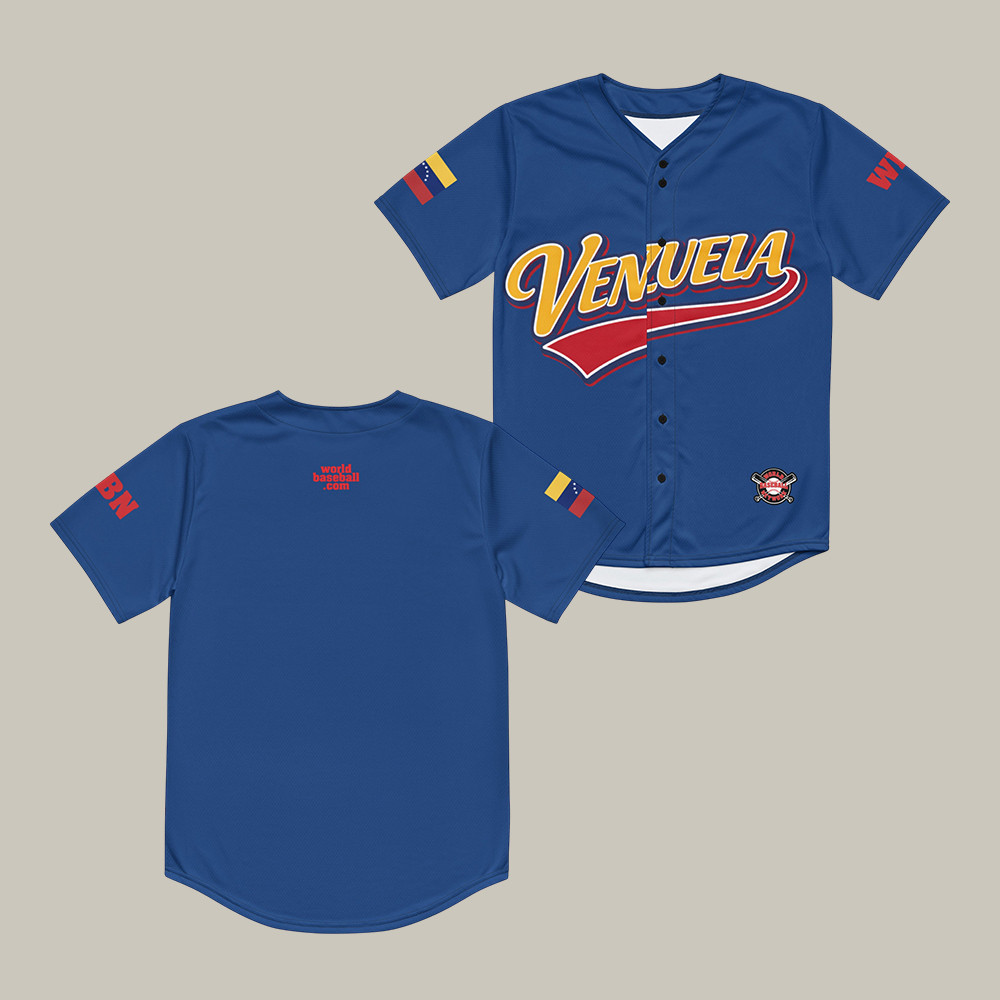 Venezuela 2026 World Baseball Classic Jersey World Baseball Merch Game Day Gear