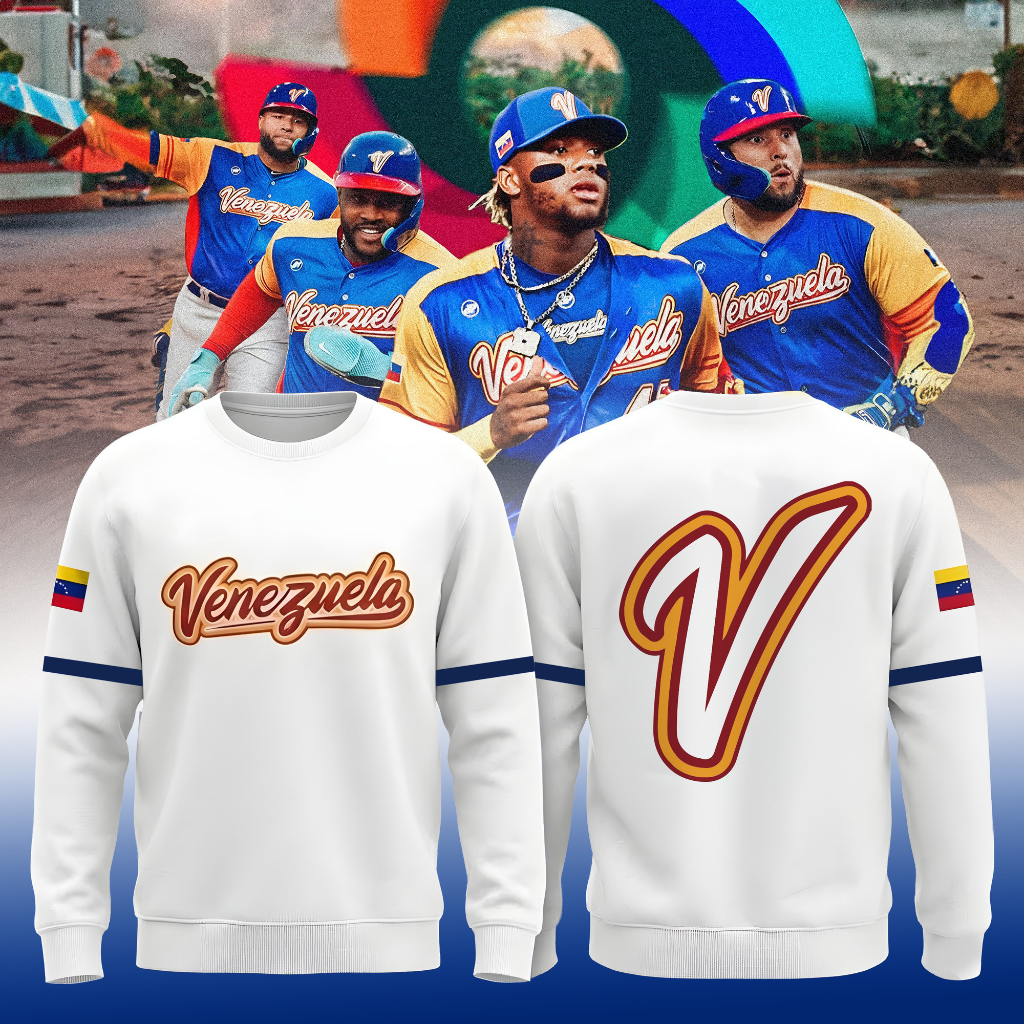 Venezuela 2026 World Baseball Classic Sweatshirt 2026 WBC Apparel Best Gift For Baseball Dad