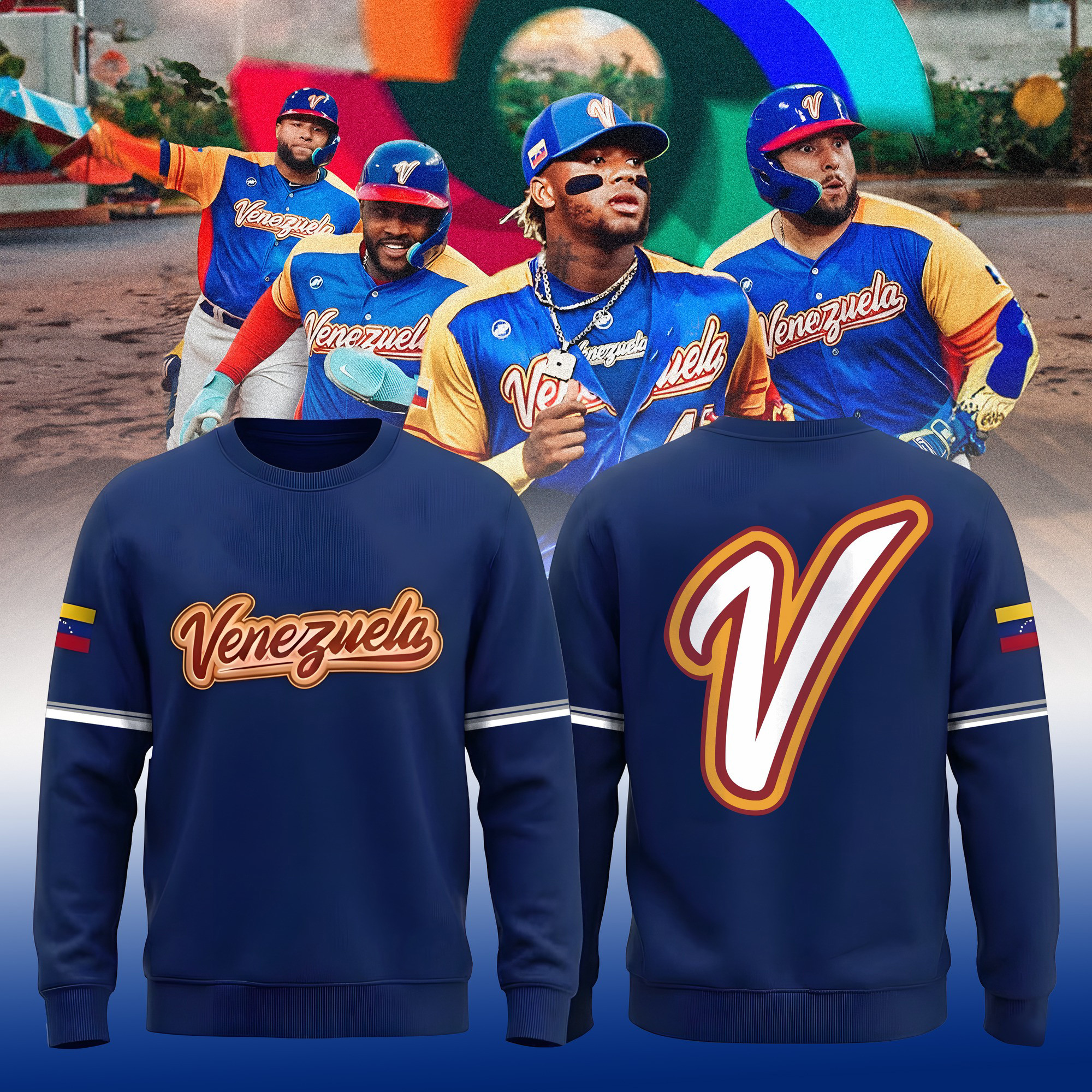 Venezuela 2026 World Baseball Classic Sweatshirt Baseball Apparel Cool Gift For Fans