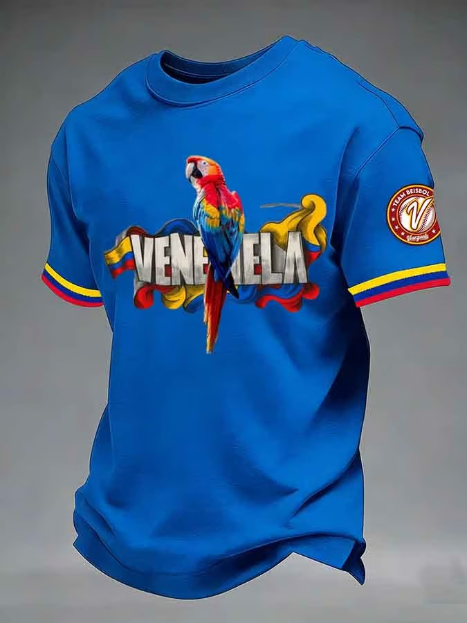 Venezuela Baseball Macaw T-Shirt WBC 2026 Champions Heritage Fan Gear Best Gift For Baseball Fans