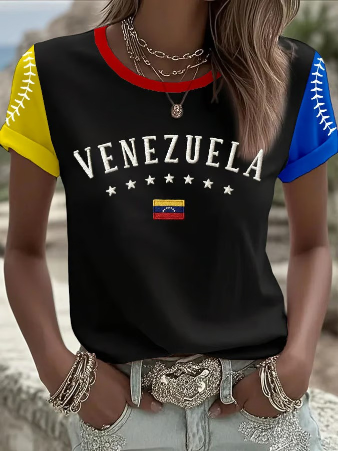 Venezuela Baseball T-Shirt WBC 2026 Stars Tricolor Fan Gear World Classic Best Gift For Baseball Fans