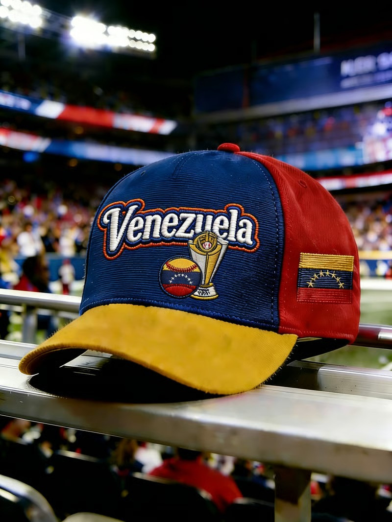 Venezuela Baseball Trophy Hat WBC 2026 Champions Fan Gear Stadium Best Gift For Baseball Supporters
