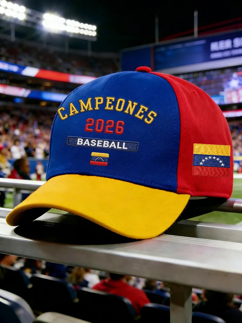 Venezuela Campeones 2026 Baseball Hat WBC Fan Gear Championship Gift For Venezuelan Heritage Fans
