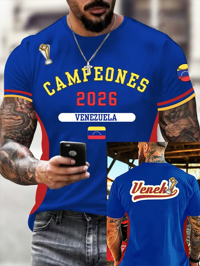 Venezuela Campeones 2026 T-Shirt WBC Veneka Fan Gear Baseball Best Gift For Baseball Supporters