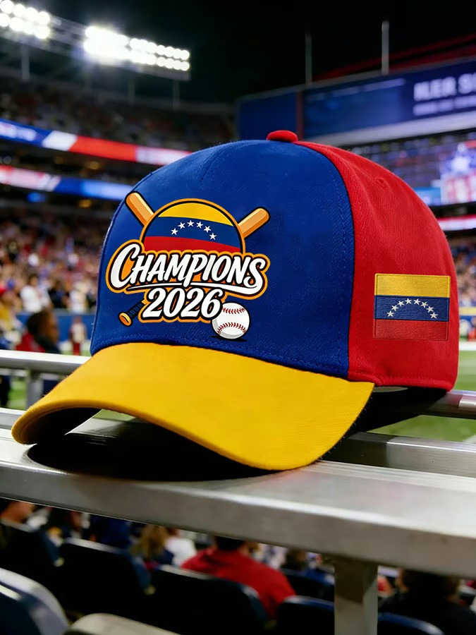 Venezuela Champions 2026 Baseball Hat WBC Crossed Bats Fan Gear Best Gift For Baseball Supporters