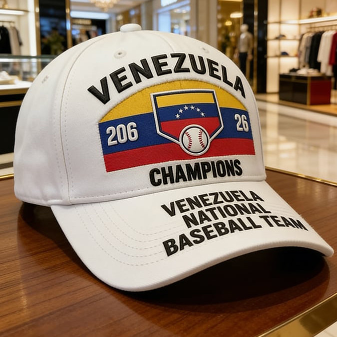 Venezuela National Baseball Team Champions 2026 Hat Venezuela 2026 WBC Champions Merch