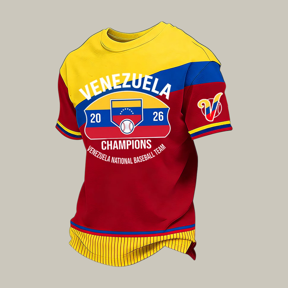 Venezuela National Baseball Team Champions 2026 T-Shirt WBC Fan Merch Baseball Gear