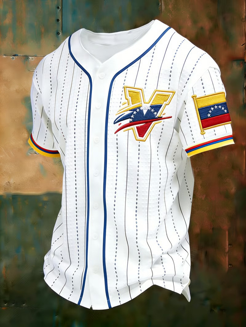Venezuela V Logo Baseball Jersey Shirt WBC 2026 Champions Fan Gear Best Gift For Baseball Supporters