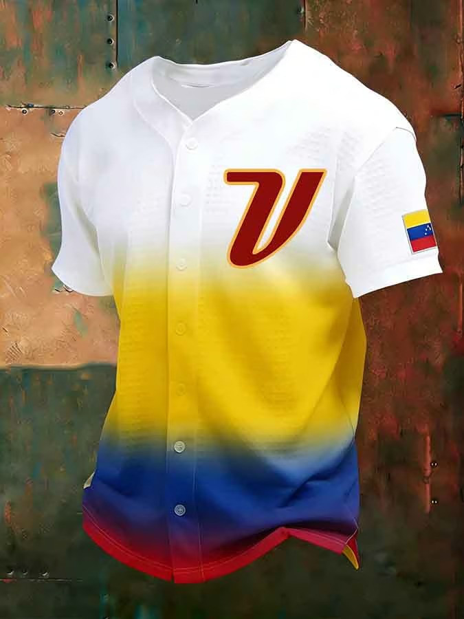Venezuela V Logo Baseball Jersey Shirt WBC 2026 Fan Gear Champions Best Gift For Baseball Supporters