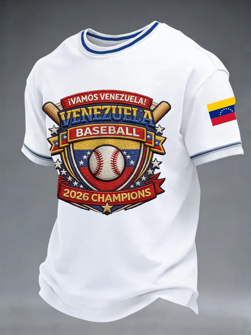 Venezuela Vamos Baseball 2026 Champions T-Shirt WBC Fan Gear Proud Gift For Venezuelan Baseball Fans