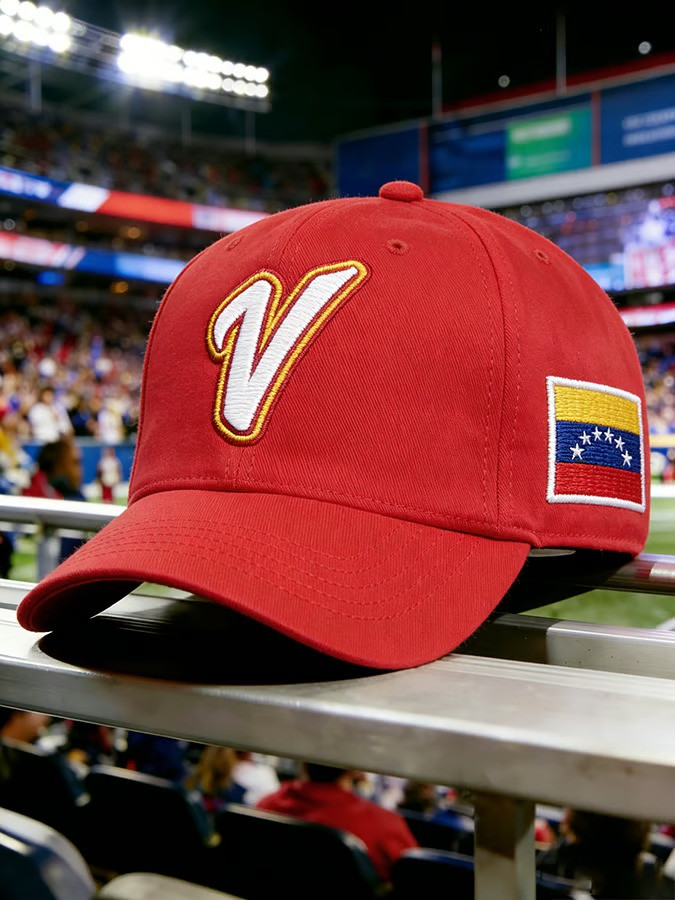 Venezuela WBC 2026 Champion Baseball Hat V Logo Patriotic Fan Gear Best Gift For Baseball Lovers