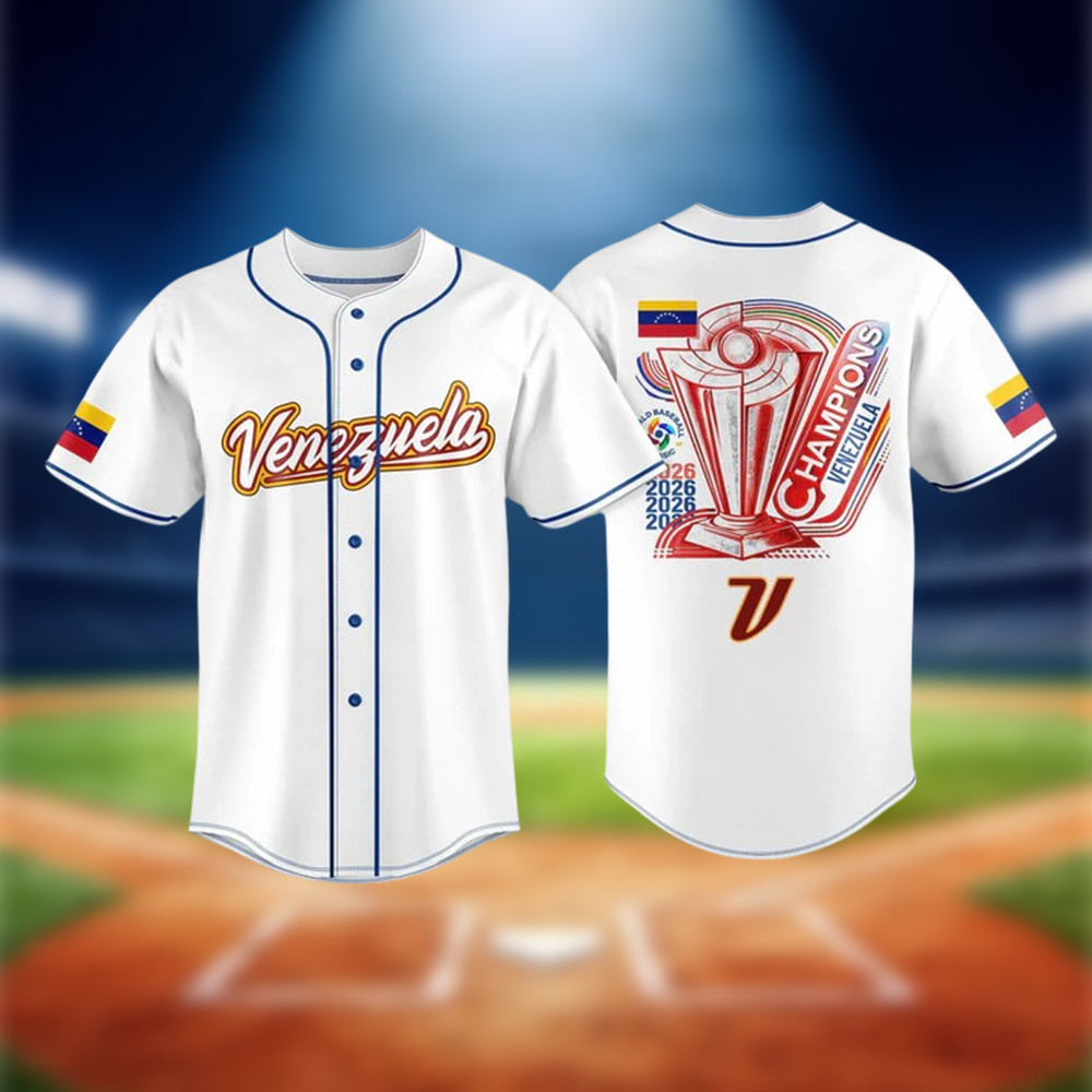 Venezuela WBC 2026 Champions Baseball Jersey Game Day Clothes 2026 WBC Fan Gift
