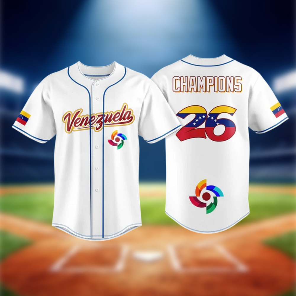 Venezuela WBC 2026 Champions Jersey Game Day Fashion Present For Huge Fans