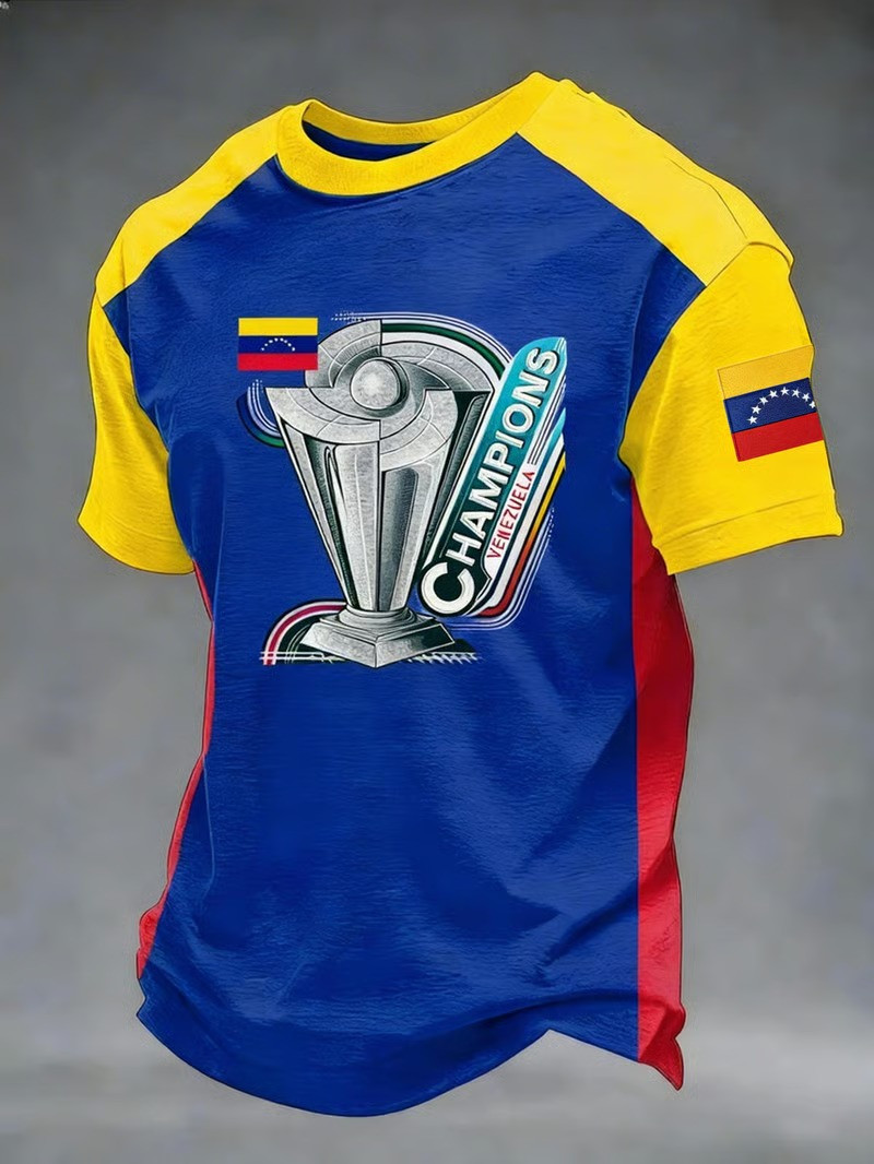 Venezuela WBC 2026 Champions T-Shirt Baseball Trophy Fan Gear Trending Gift For Baseball Supporters