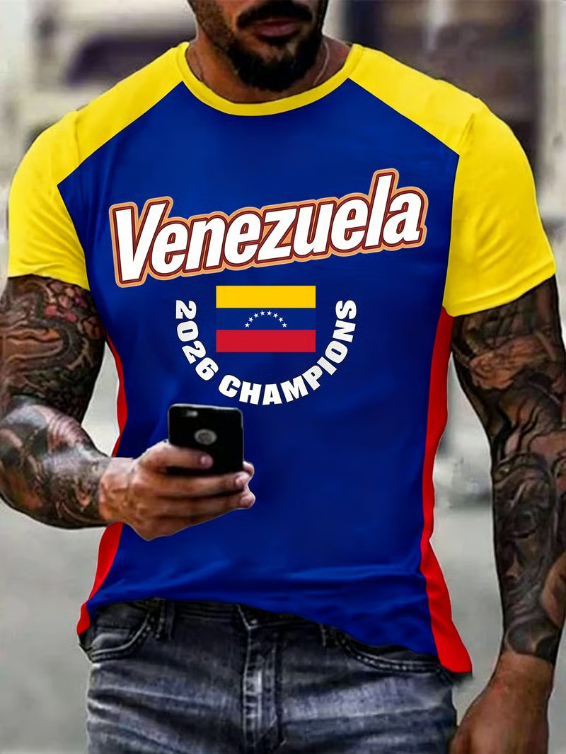 Venezuela WBC 2026 Champions T-Shirt Fan Gear Patriotic Baseball Best Gift For Baseball Supporters