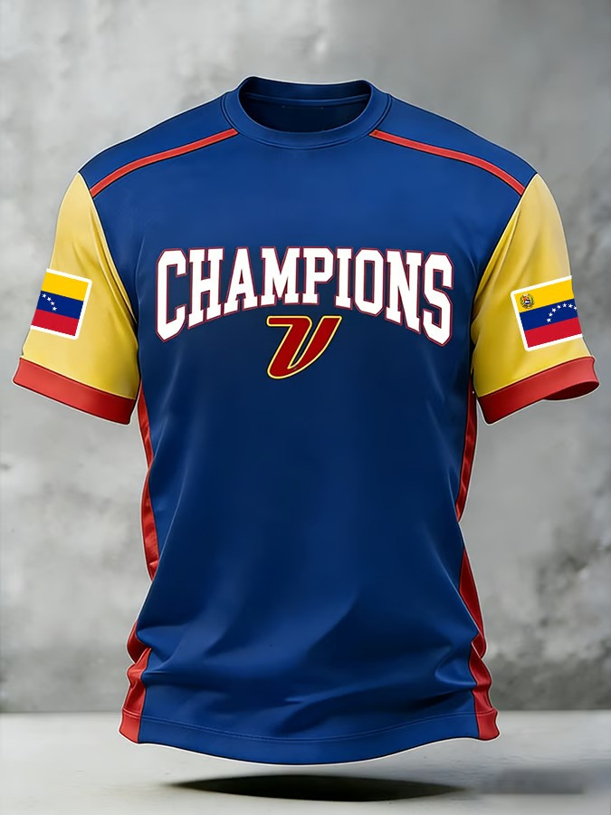 Venezuela WBC 2026 Champions T-Shirt V Logo Fan Gear Patriotic Best Gift For Baseball Supporters
