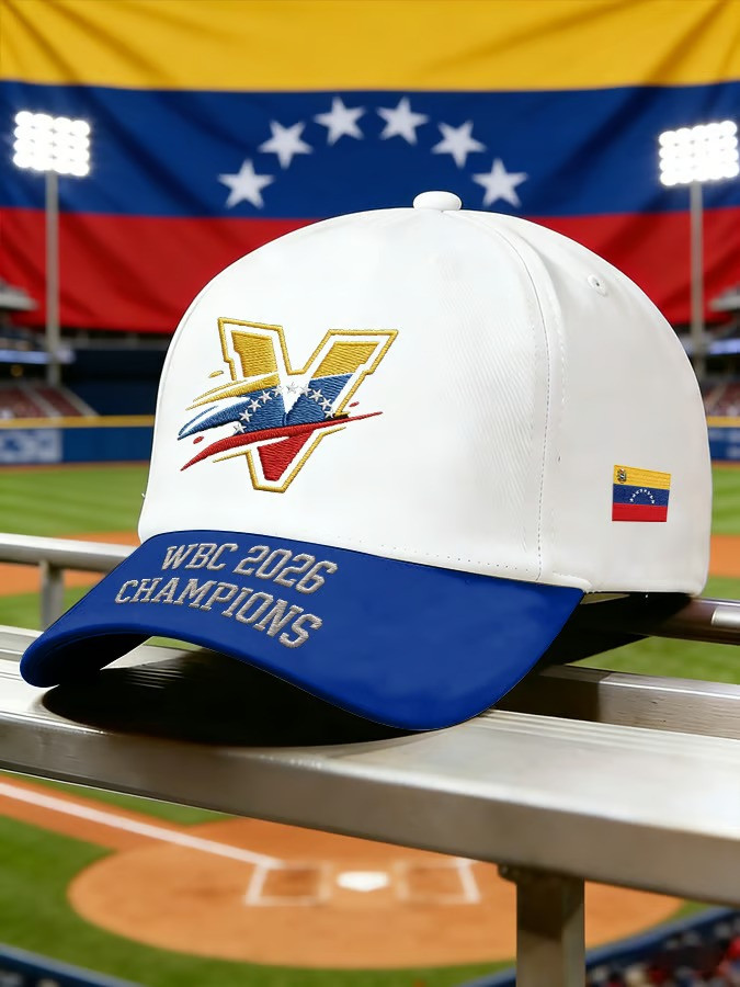 Venezuela WBC 2026 Champions V Logo Baseball Hat Fan Gear Trending Best Gift For Baseball Supporters
