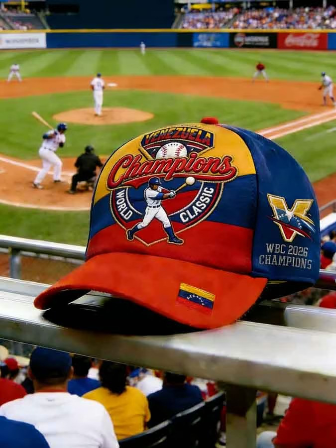 Venezuela WBC 2026 Champions World Classic Baseball Hat Fan Gear Best Gift For Baseball Supporters