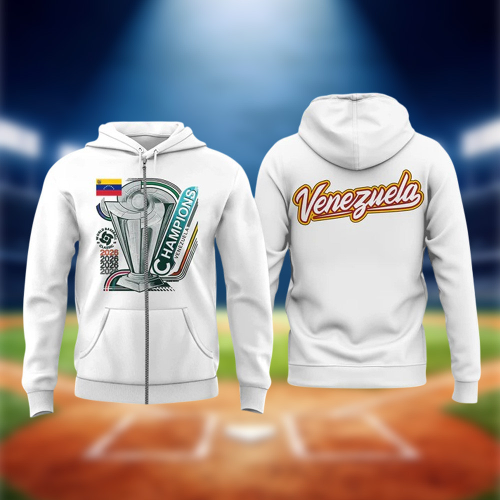 Venezuela WBC 2026 Champions Zip Hoodie World Baseball Apparel Best Fan Gift