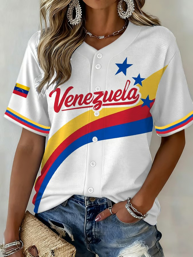 Venezuela WBC 2026 Winning Baseball Jersey Shirt Script Stars Fan Gear Patriotic Gift For Supporters