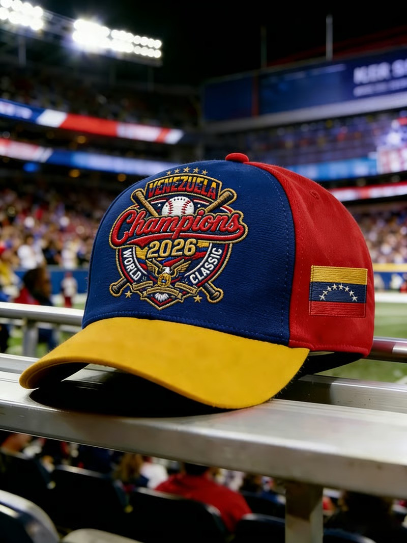 Venezuela WBC 2026 World Classic Champions Baseball Hat Crossed Bats Fan Gear Gift For Supporters